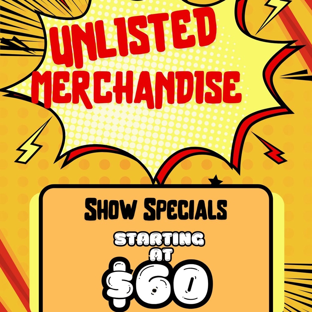 Unlisted Merchandise Show Specials Poster
